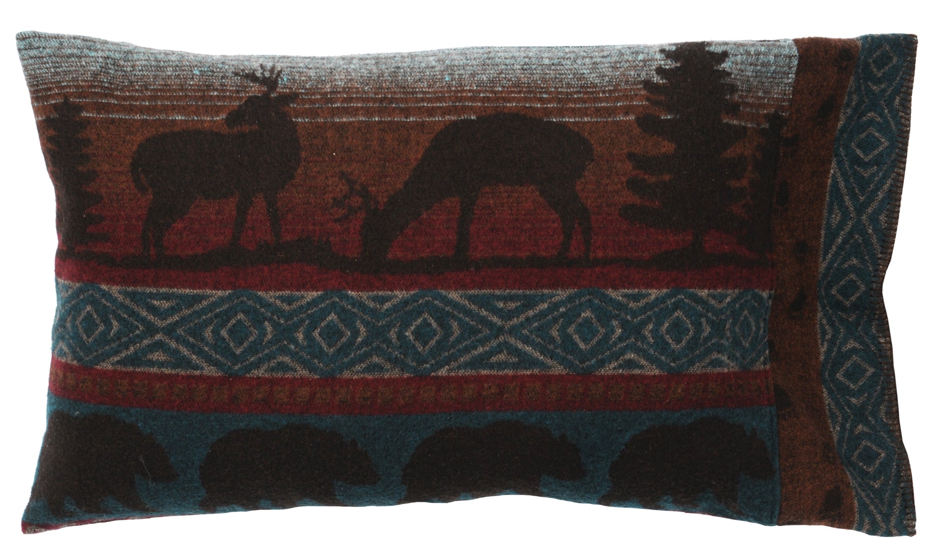 Deer Meadow Pillow Sham by Wooded River