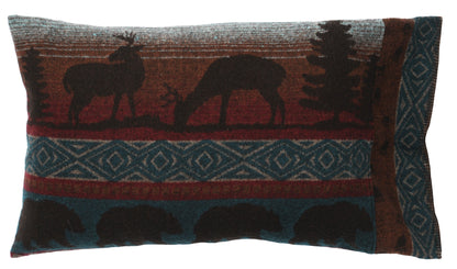 Deer Meadow Pillow Sham by Wooded River
