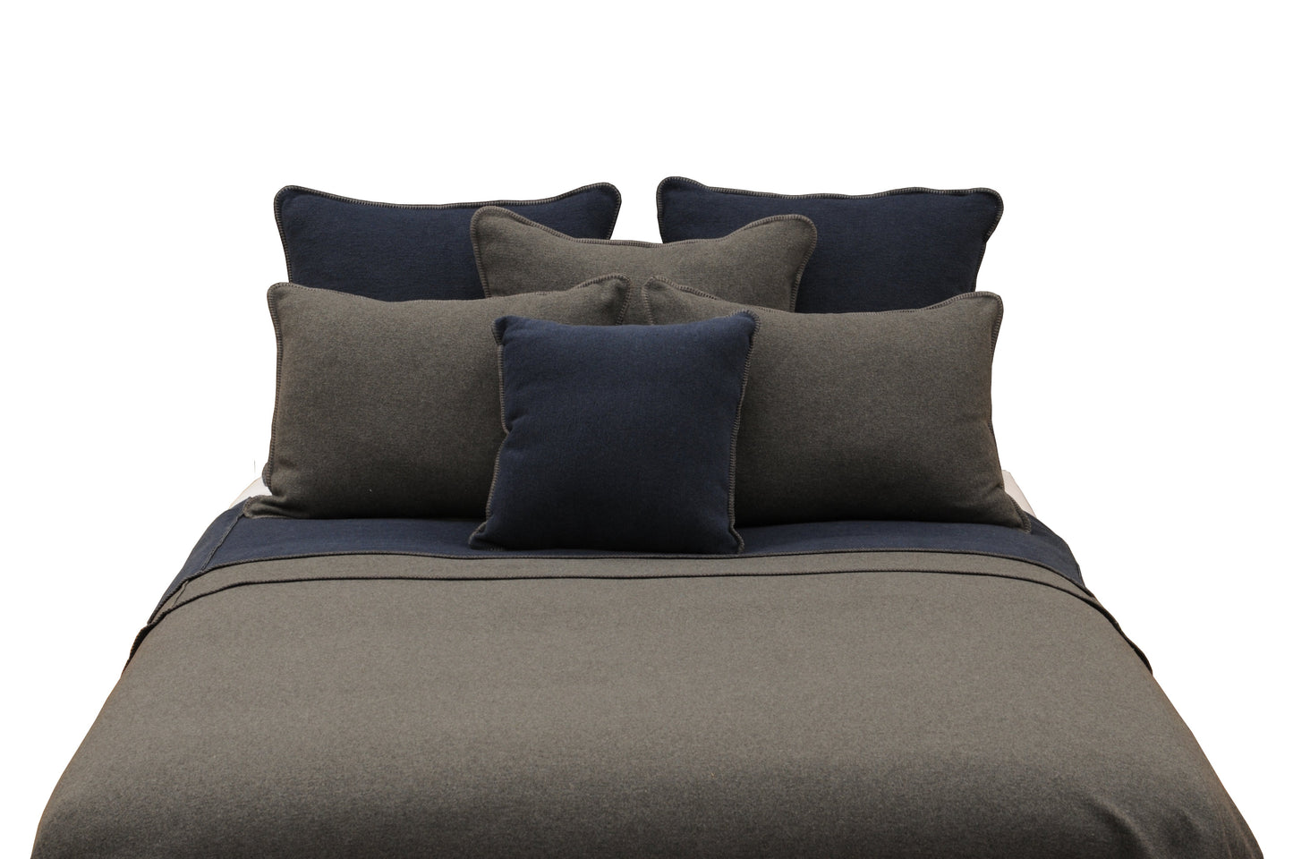 Solid Greystone Pillow Sham by Wooded River