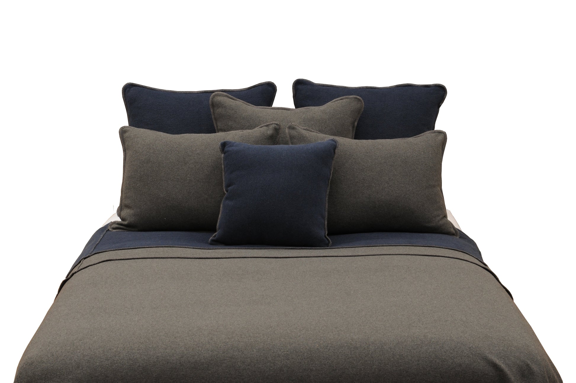 Solid Greystone Pillow Sham by Wooded River