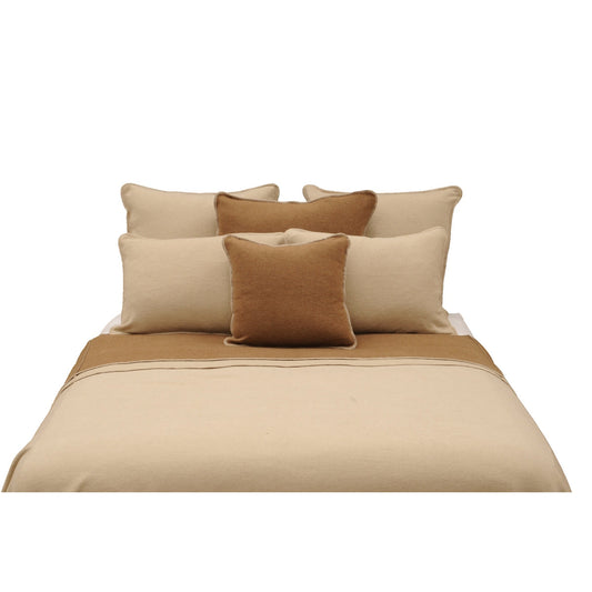 Solid Creme Bedspread by Wooded River