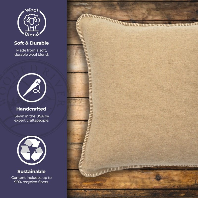 Crème Decorative Pillow