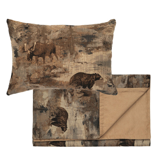 Daybreak Bed Scarf & Pillow Set by Wooded River