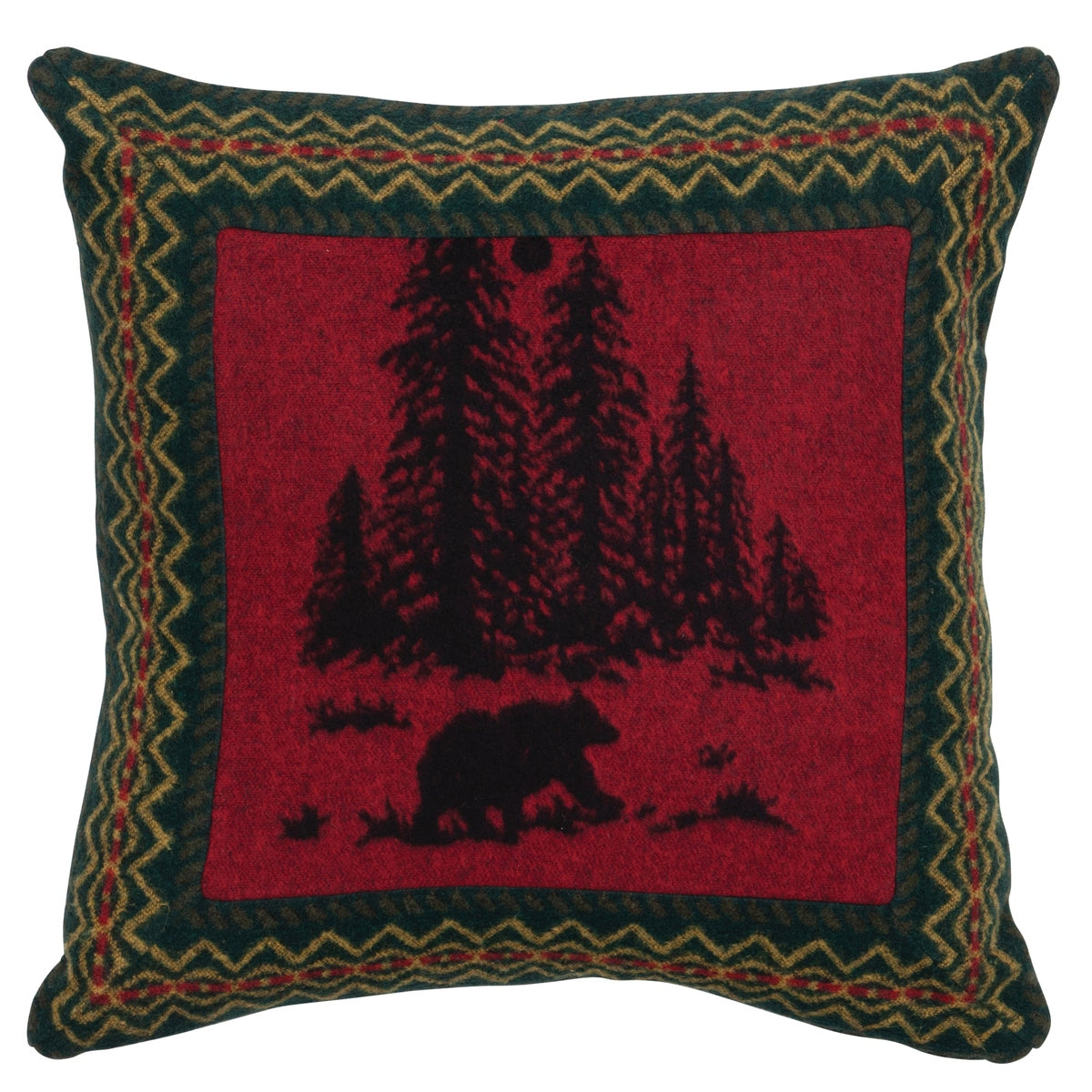 Wooded River Bear Euro Sham