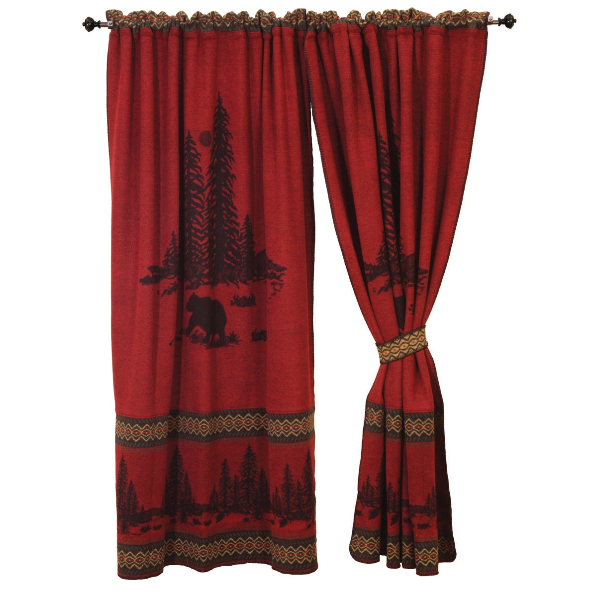 Wooded River Bear Drape Set
