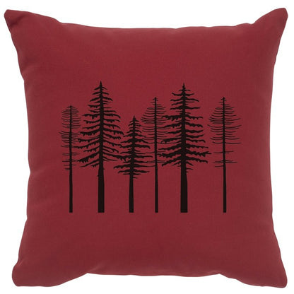 "Trees" Image Pillow - Cotton Brick
