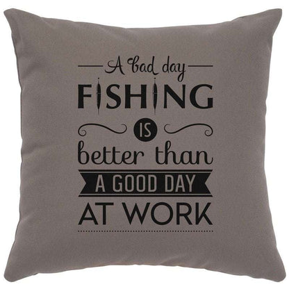 "Fishing Day" Image Pillow - Cotton Chrome