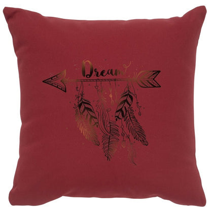 "Dream" Image Pillow - Cotton Brick