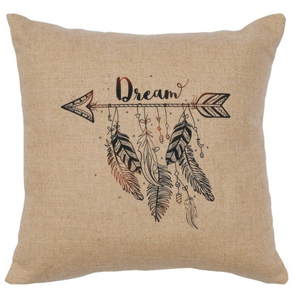 "Dream" Image Pillow - Linen Natural