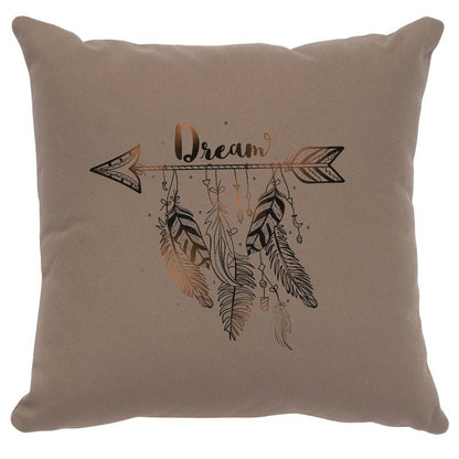 "Dream" Image Pillow - Cotton Taupe
