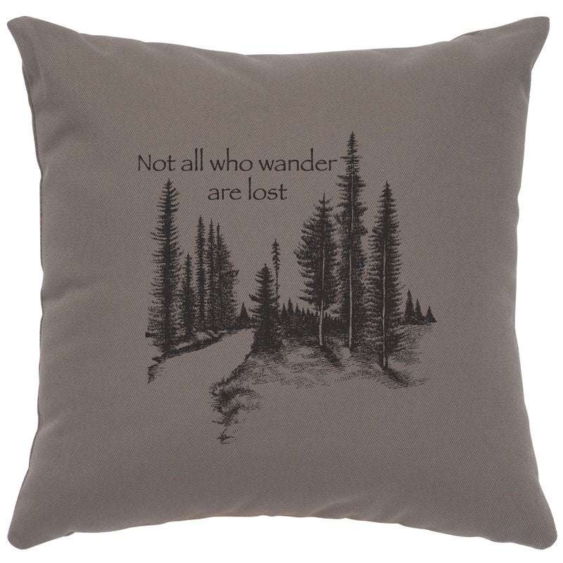 "Wander" Image Pillow - Cotton Chrome
