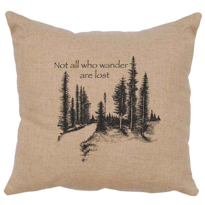 "Wander" Image Pillow - Linen Natural