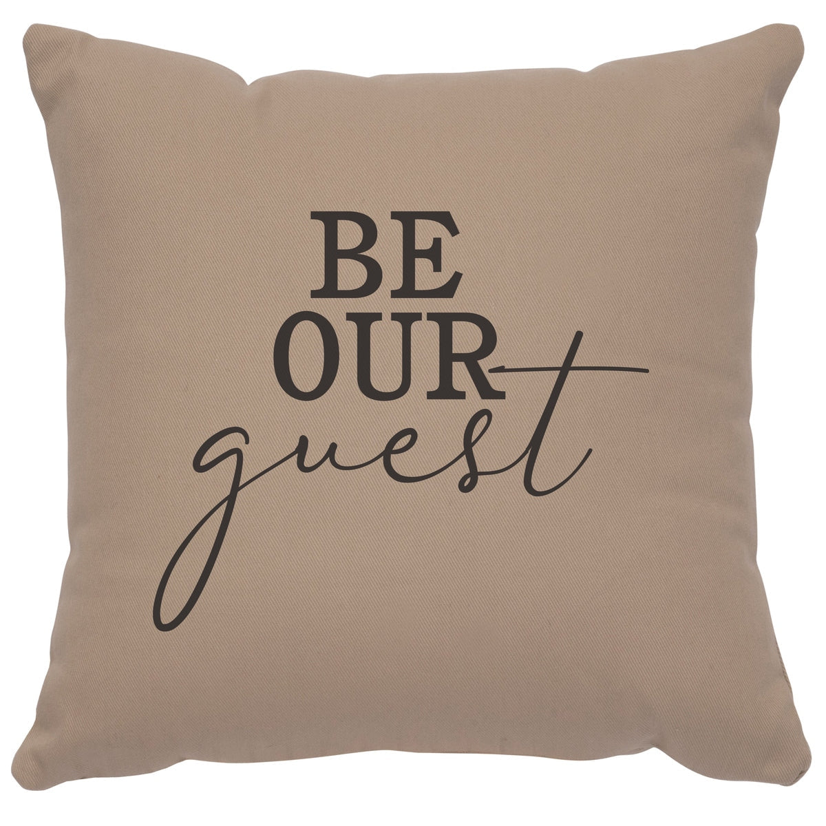 "Be Our Guest" Image Pillow - Cotton Alabaster by Wooded River
