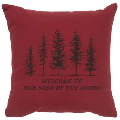 "Neck of Woods" Image Pillow - Cotton Brick