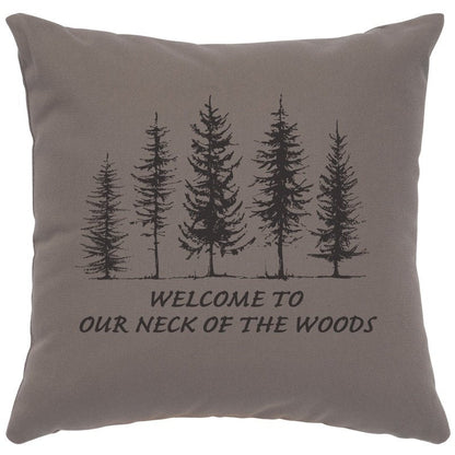 "Neck of Woods" Image Pillow - Cotton Chrome