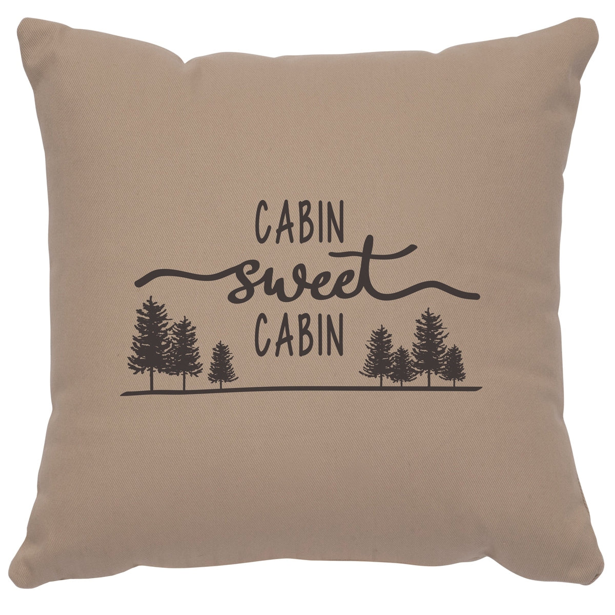 "Sweet Cabin" Image Pillow - Cotton Alabaster by Wooded River