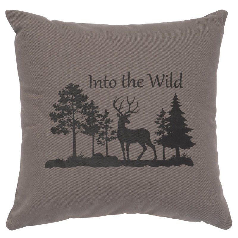 "Into Wild" Image Pillow - Cotton Chrome