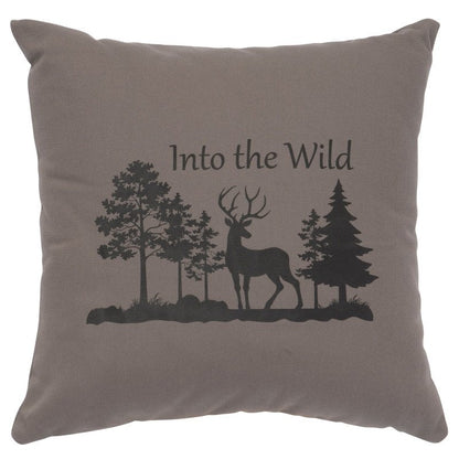 "Into Wild" Image Pillow - Cotton Chrome