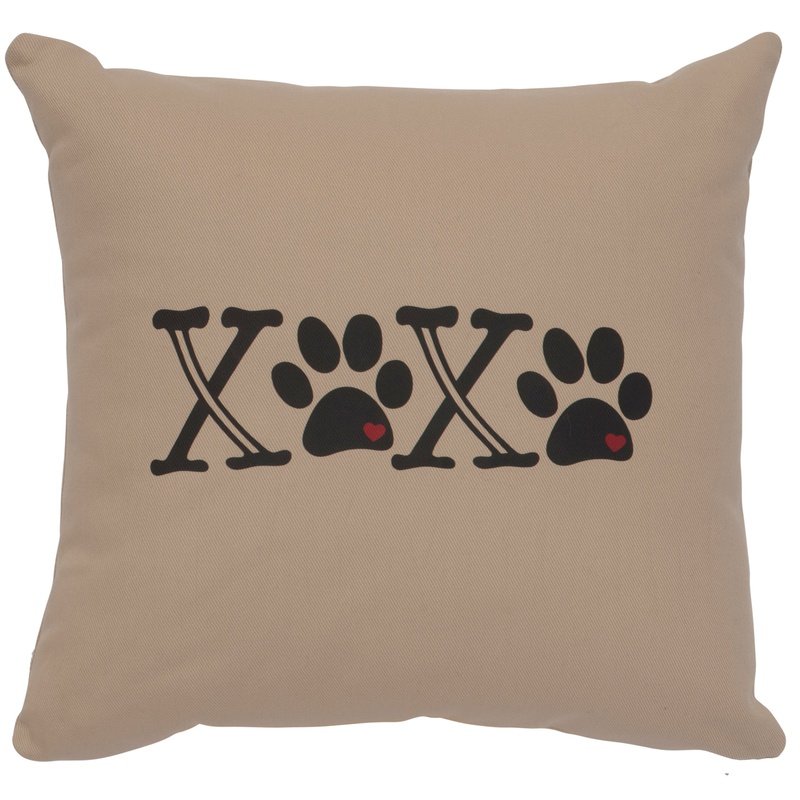 "XOXO" Image Pillow - Cotton Alabaster
