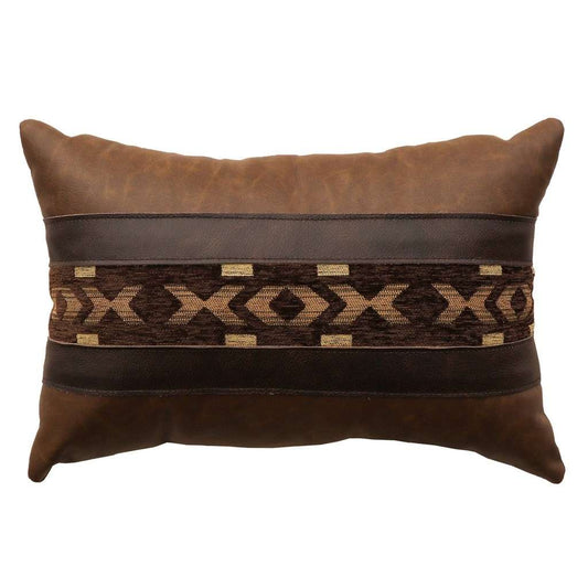 Hitchin' Post Leather Pillow - 12x18 Retreat Home Furniture