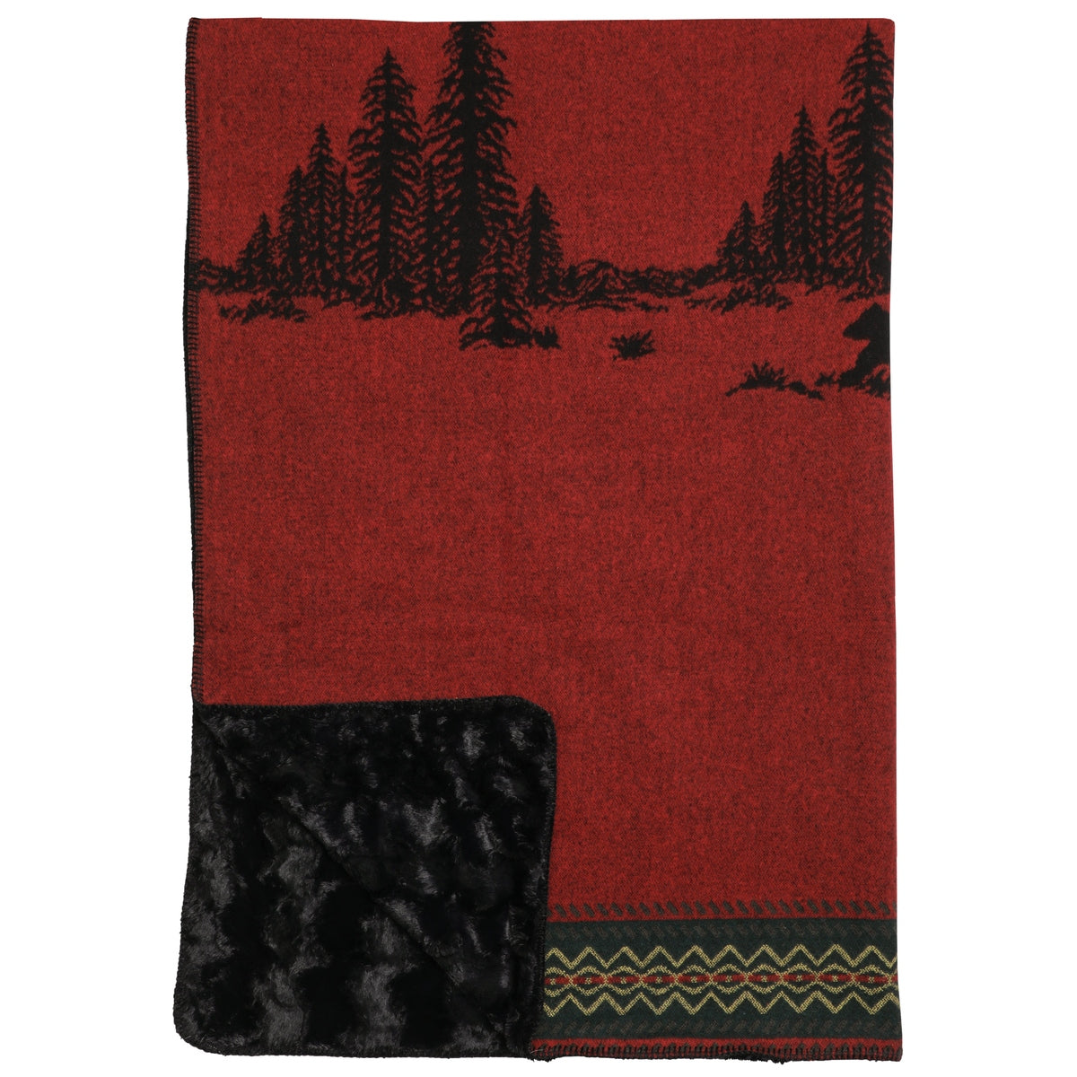 Premier Wooded River Bear Throw Retreat Home Furniture