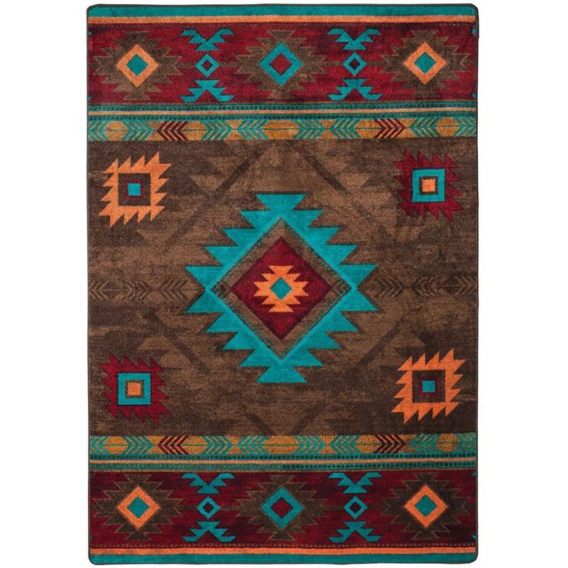 Whiskey River Turquoise - Cabin Rugs