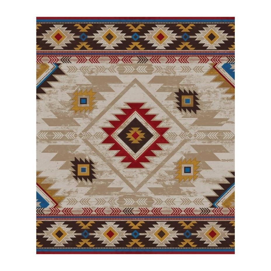 Whisky On The River - Natural-CabinRugs Southwestern Rugs Wildlife Rugs Lodge Rugs Aztec RugsSouthwest Rugs