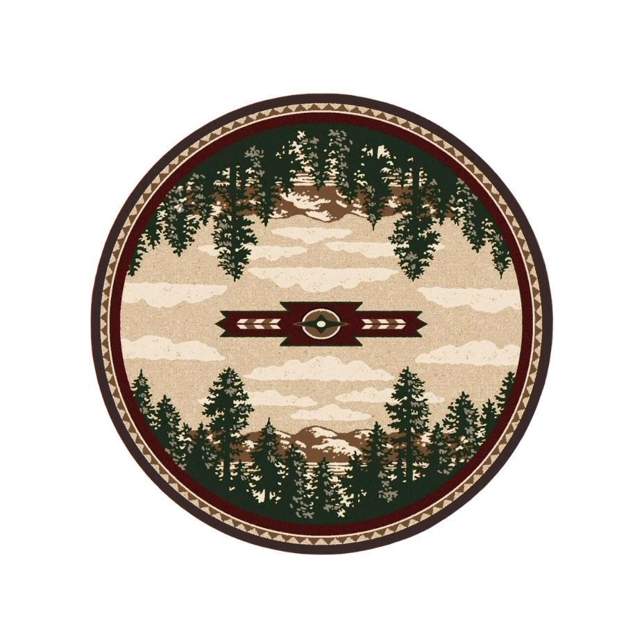 Wilderness Calls - Wine-CabinRugs Southwestern Rugs Wildlife Rugs Lodge Rugs Aztec RugsSouthwest Rugs