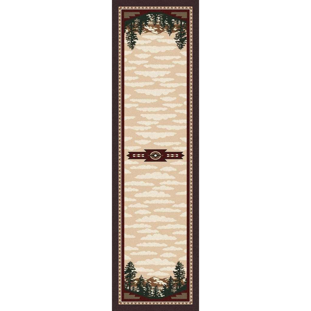 Wilderness Calls - Wine-CabinRugs Southwestern Rugs Wildlife Rugs Lodge Rugs Aztec RugsSouthwest Rugs