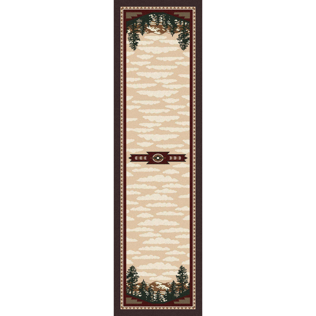 Wilderness Calls - Wine-CabinRugs Southwestern Rugs Wildlife Rugs Lodge Rugs Aztec RugsSouthwest Rugs