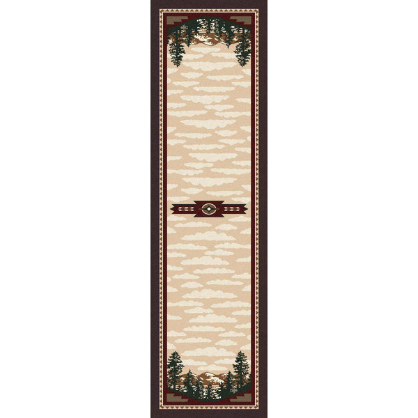 Wilderness Calls - Wine-CabinRugs Southwestern Rugs Wildlife Rugs Lodge Rugs Aztec RugsSouthwest Rugs