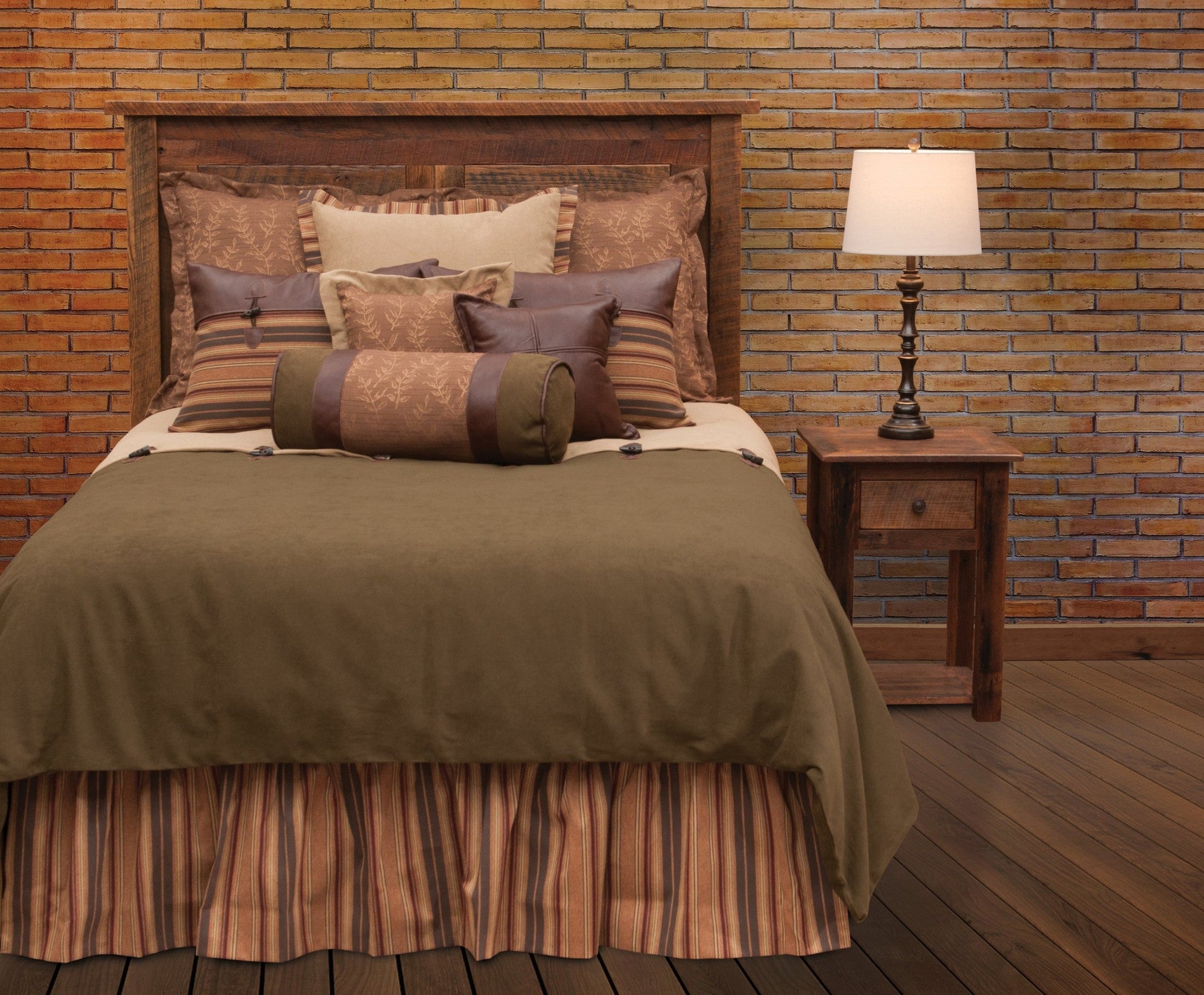 Autumn Leaf Bed Skirt by Wooded River