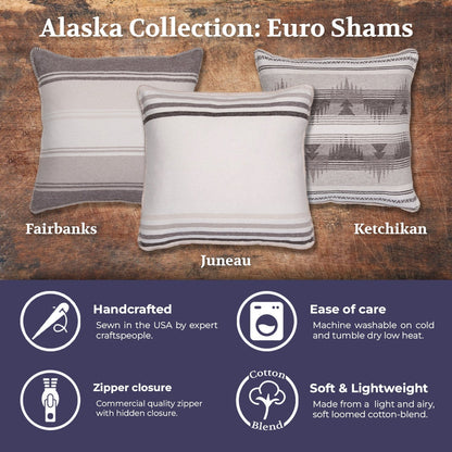 Alaska Fairbanks Euro Sham