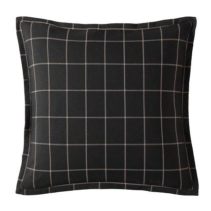 Windowpane Plaid Euro Sham Cabin Rugs and Furnishings