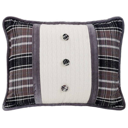 Oblong Pillow With Button