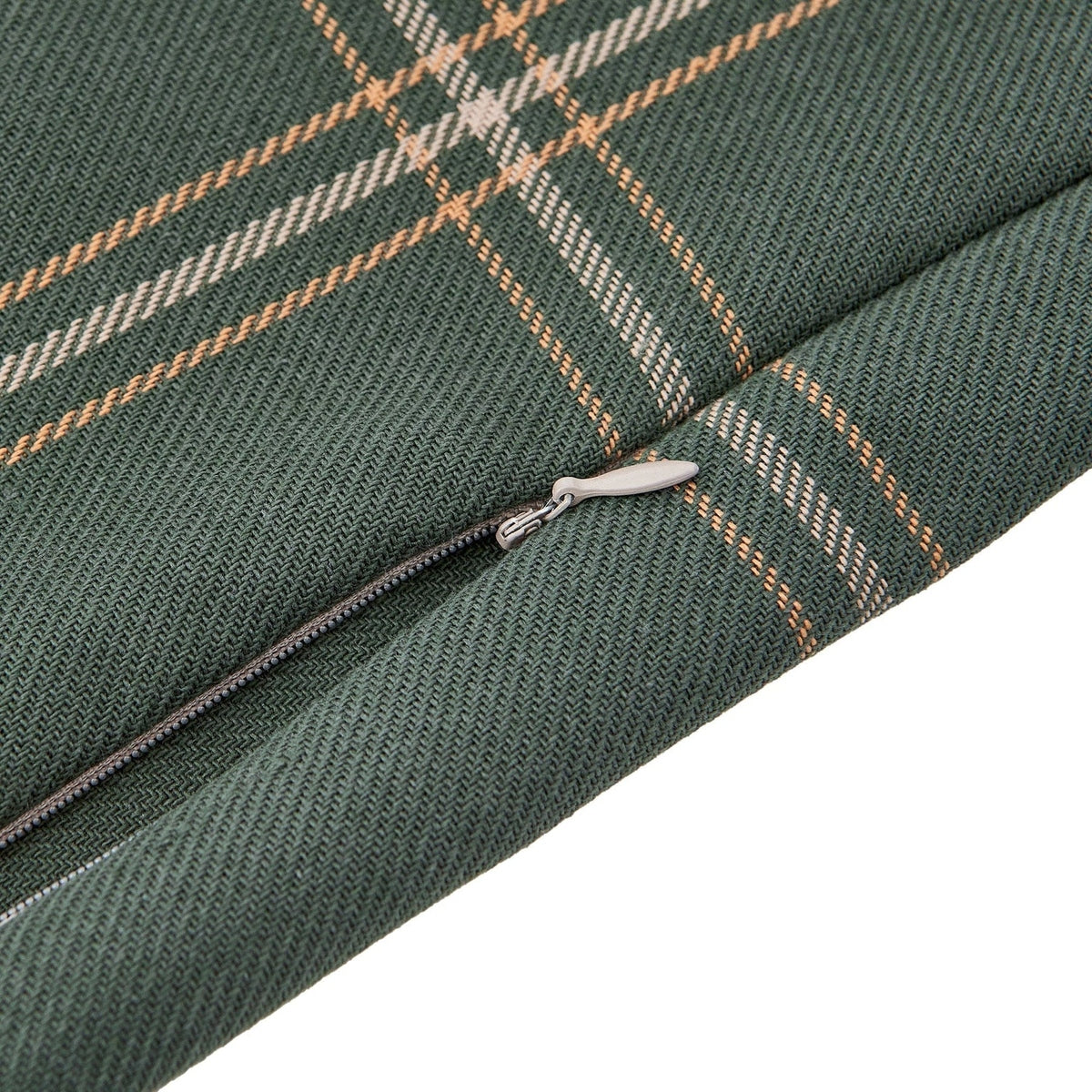 Windowpane Buckle Detailed Lumbar Pillow Cabin Rugs and Furnishings