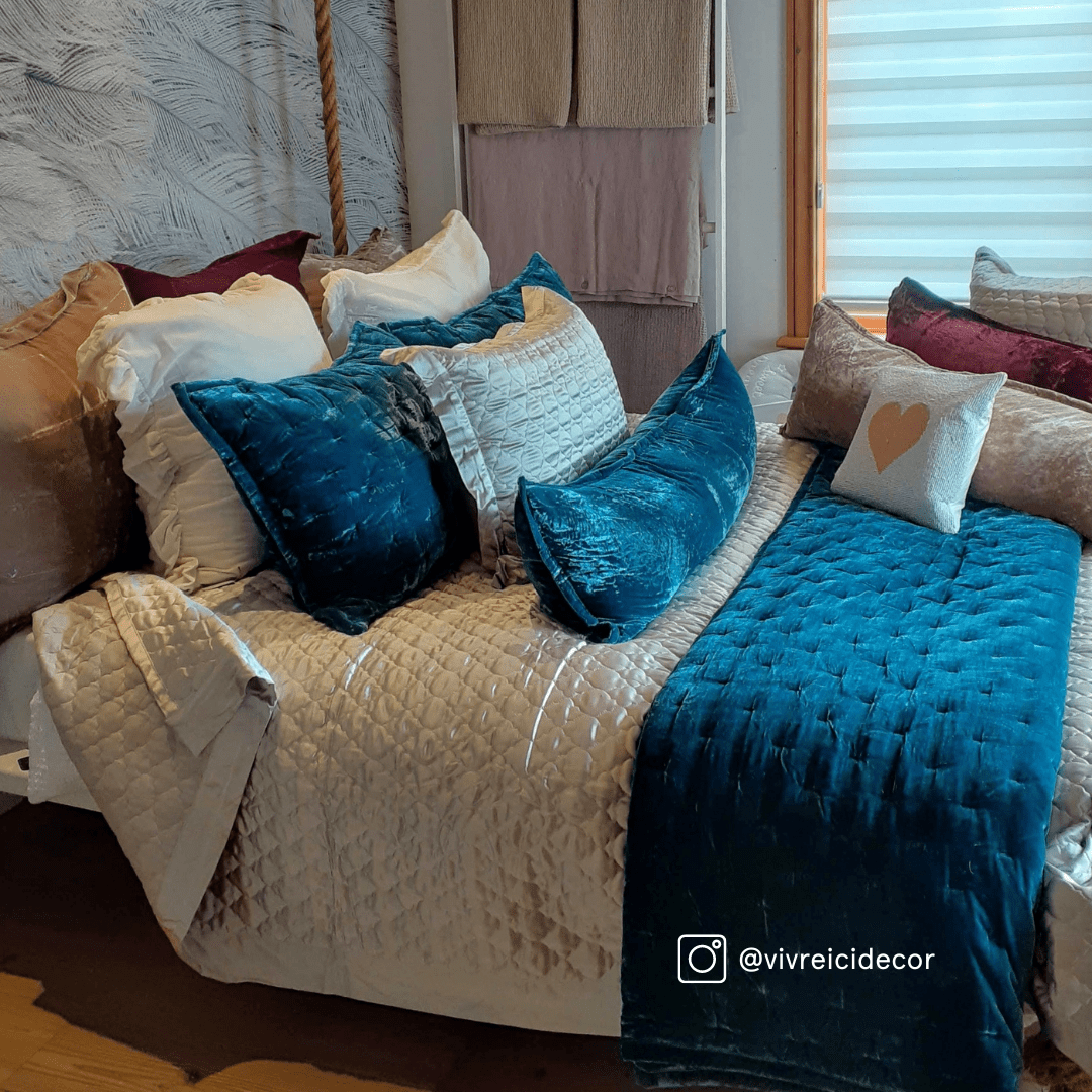 Stella Faux Silk Velvet Long Lumbar Pillow Cabin Rugs and Furnishings