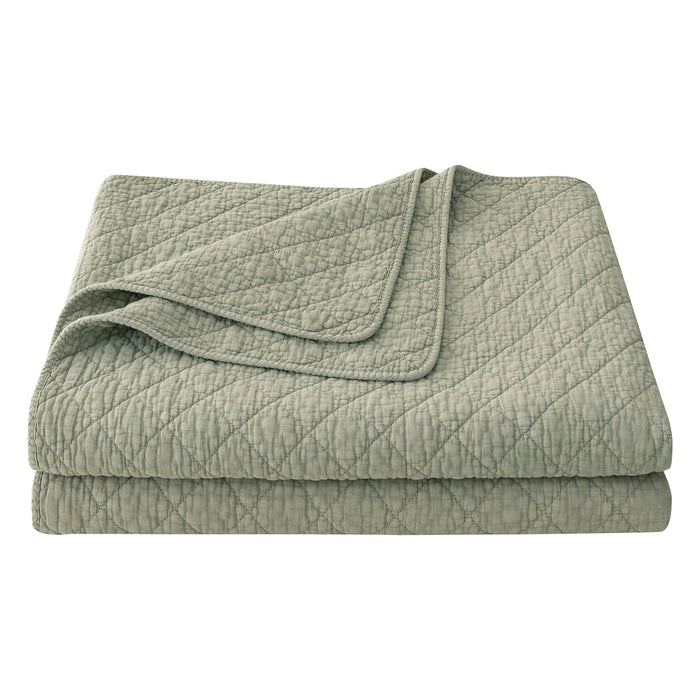 Stonewashed Cotton Gauze Quilt Cabin Rugs and Furnishings