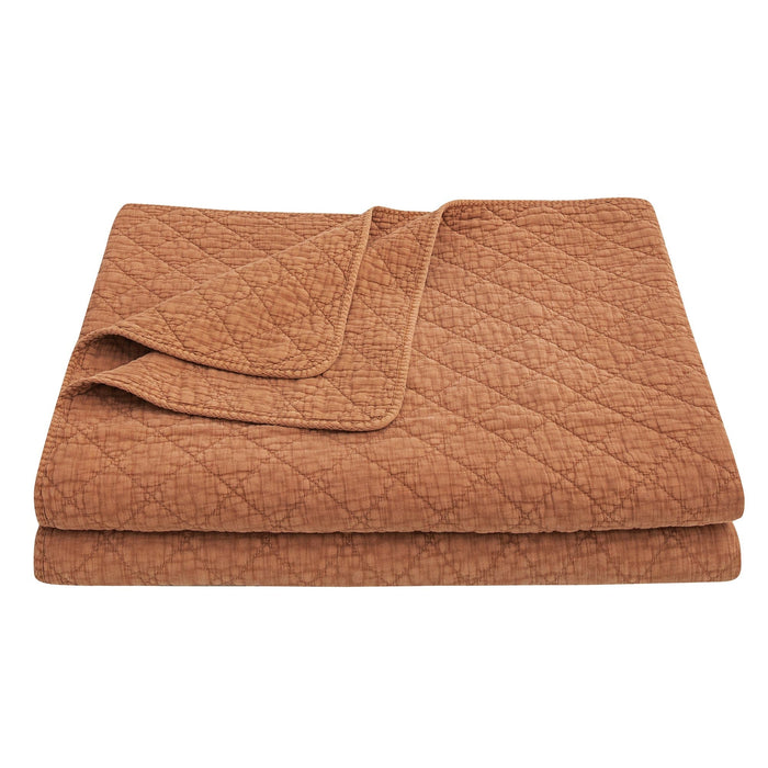 Stonewashed Cotton Gauze Quilt Cabin Rugs and Furnishings