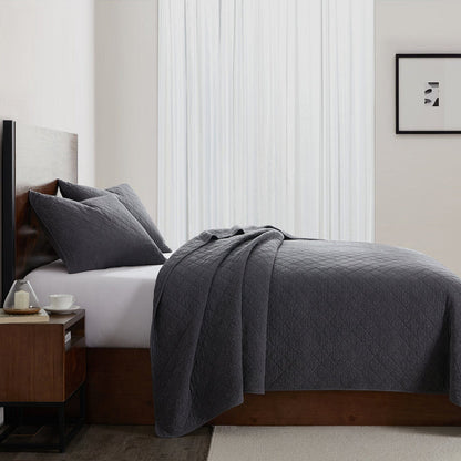 Stonewashed Cotton Gauze Quilt Cabin Rugs and Furnishings