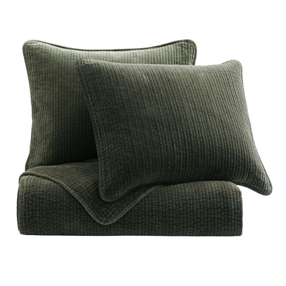 Stonewashed Cotton Velvet Quilt Cabin Rugs and Furnishings