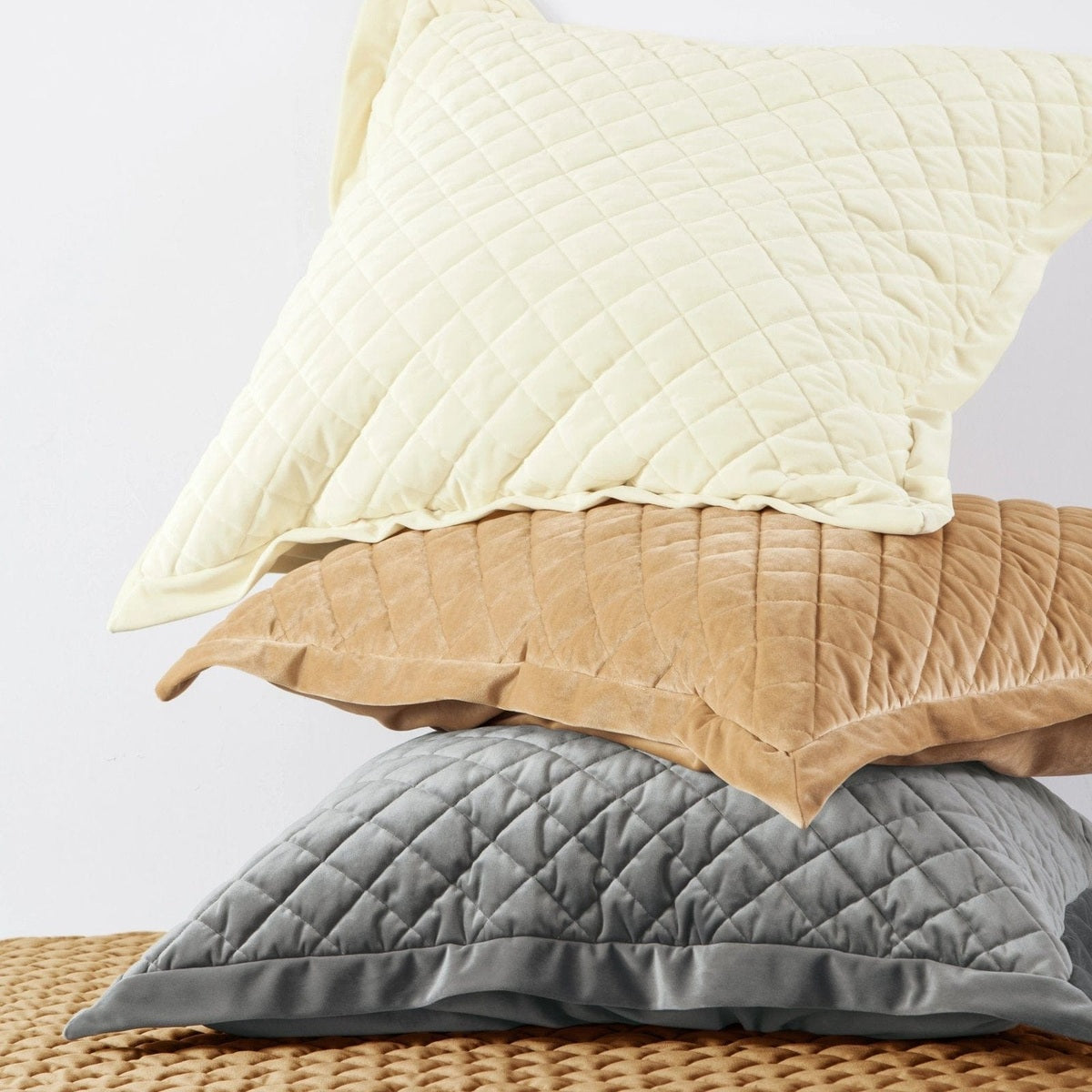 Velvet Diamond Quilted Euro Sham Cabin Rugs and Furnishings