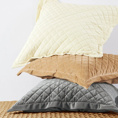 Velvet Diamond Quilted Euro Sham Cabin Rugs and Furnishings