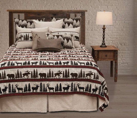 Lazy Lodge Bed Skirt by Wooded River