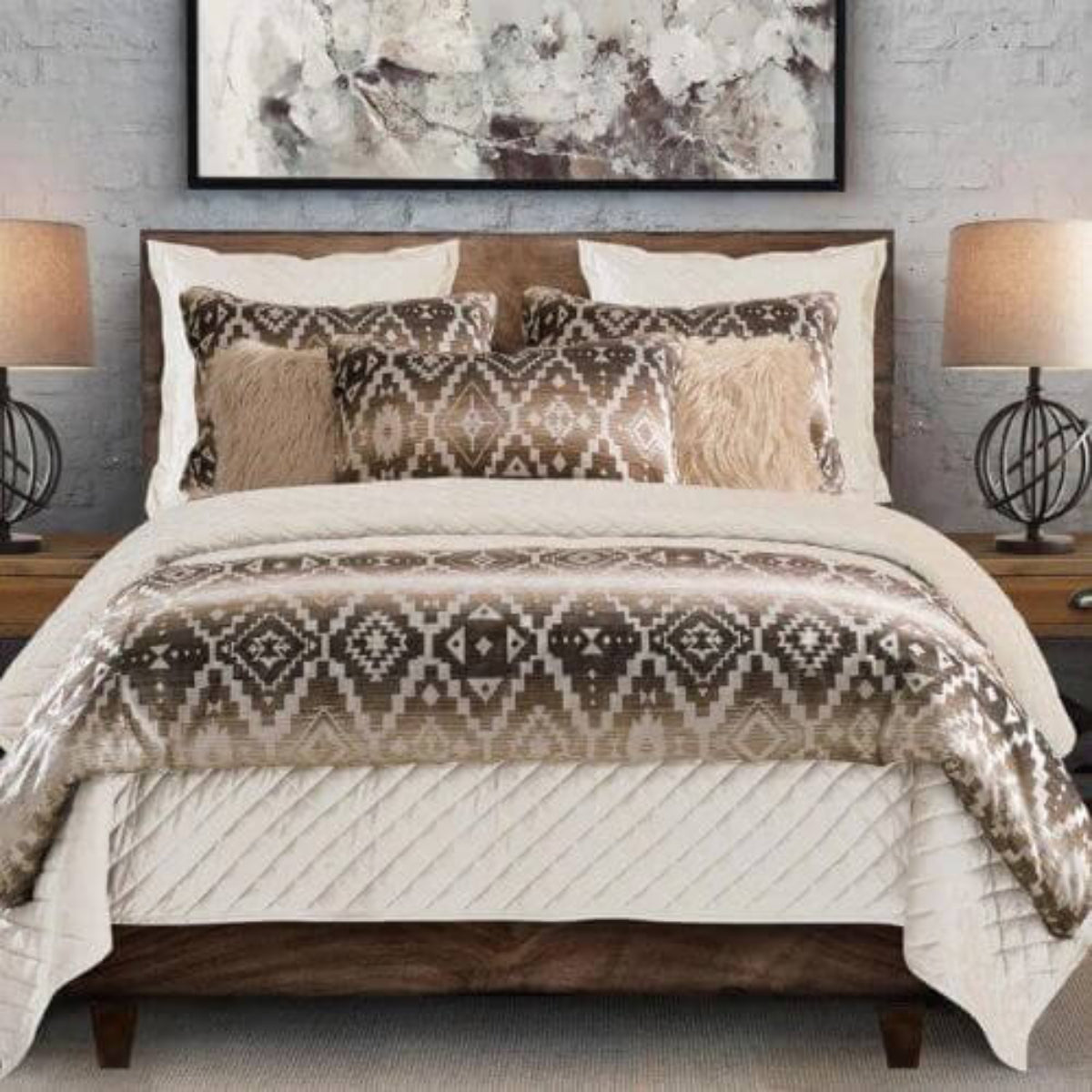 Chalet Aztec Duvet Cover Set Cabin Rugs and Furnishings