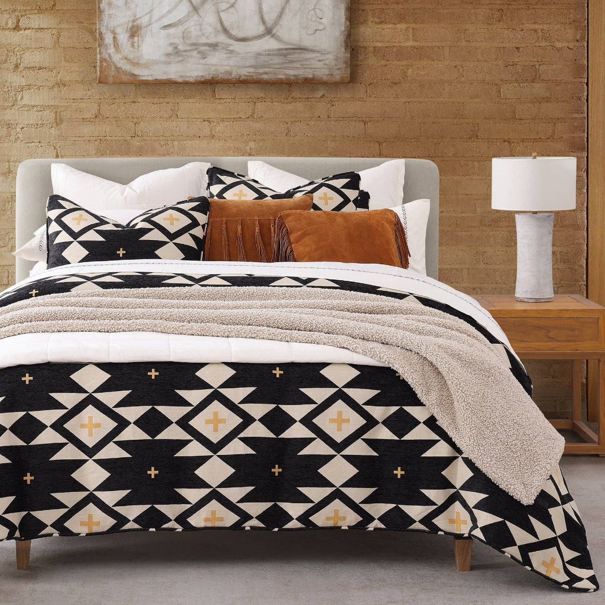 High Desert Chenille Duvet Cover Set Cabin Rugs and Furnishings