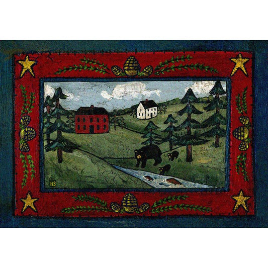 Bear Country - Crackle-CabinRugs Southwestern Rugs Wildlife Rugs Lodge Rugs Aztec RugsSouthwest Rugs