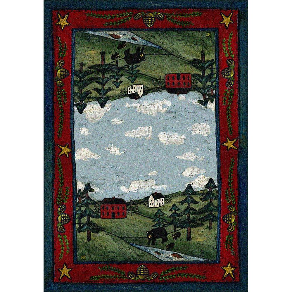 Bear Country - Crackle-CabinRugs Southwestern Rugs Wildlife Rugs Lodge Rugs Aztec RugsSouthwest Rugs