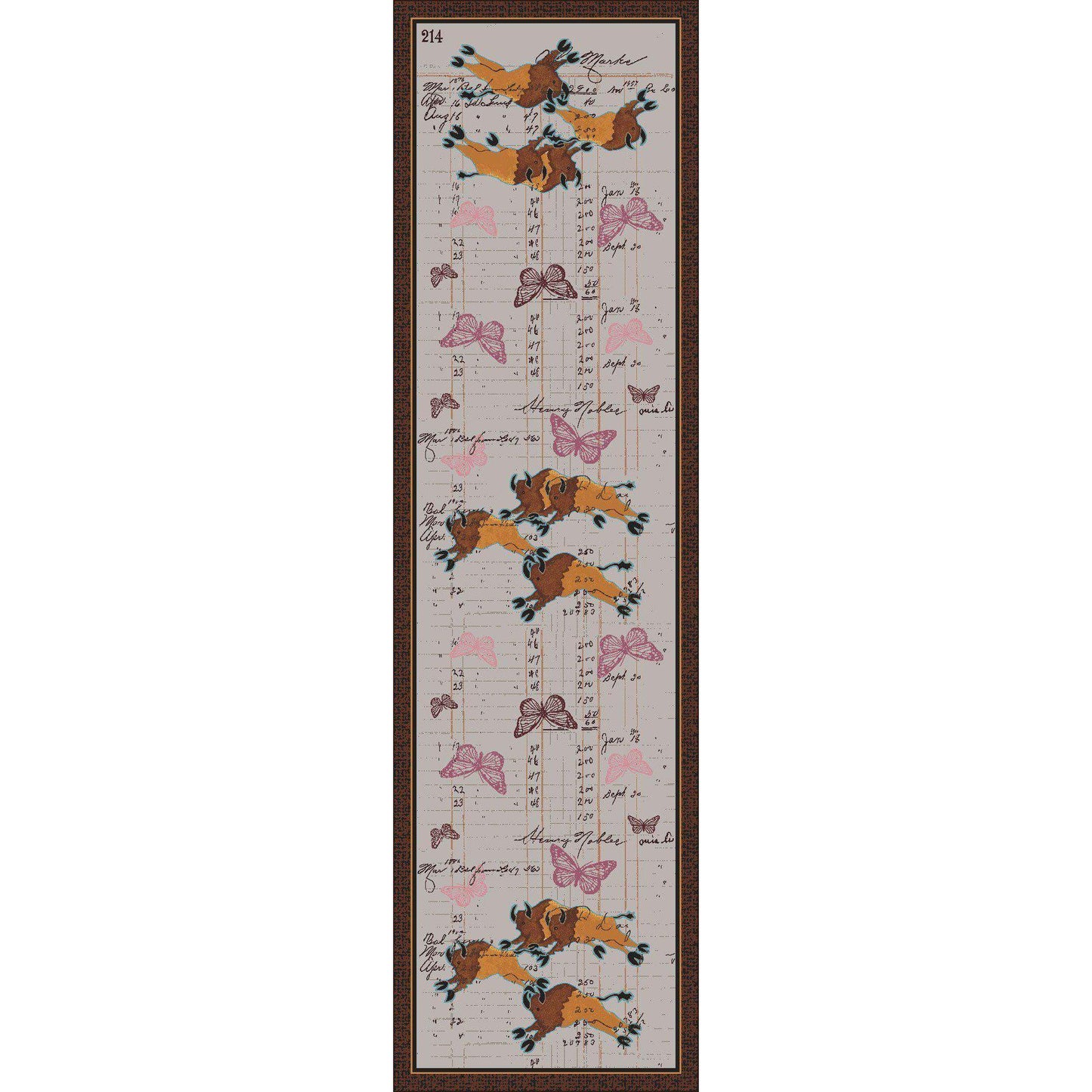 Bison Plains - Natural-CabinRugs Southwestern Rugs Wildlife Rugs Lodge Rugs Aztec RugsSouthwest Rugs