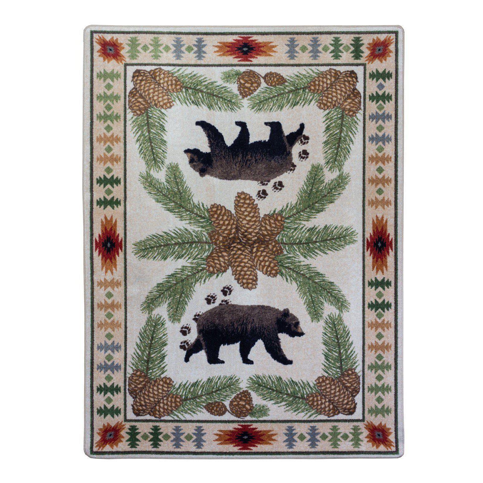 Buy The Bear Creek Lodge/Red 4x5 Rug